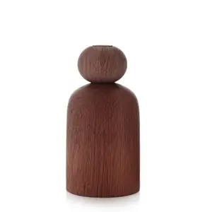 Applicata - Vase - Shape Ball - Røget Eg - H:19 cm