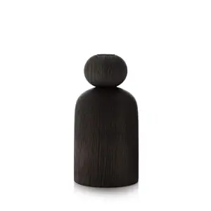Applicata - Vase - Shape Ball - Sortbejdset Eg - H:19 cm