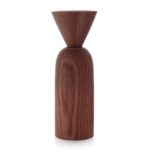 Applicata - Vase - Shape Cone - Røget Eg - H:25 cm