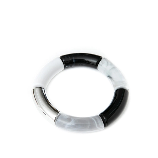Sistie - Armbånd - Brooke Chunky Bracelet - Black & White