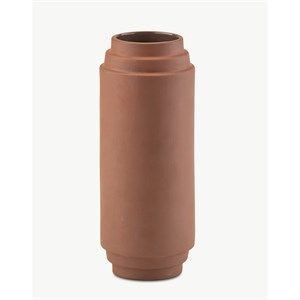 Image of Skagerak (Trip Trap) - Vase Edge 25 cm - Terracotta