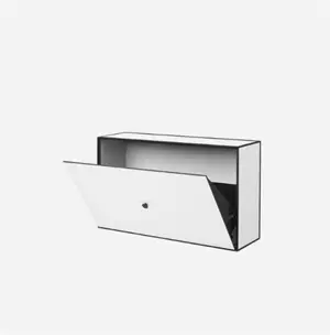 Audo Copenhagen - Frame Shoe Cabinet, White - Skoskab