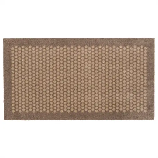 Tica Copenhagen - Smudsmåtte - Dots - Sand/beige - 67x120 cm