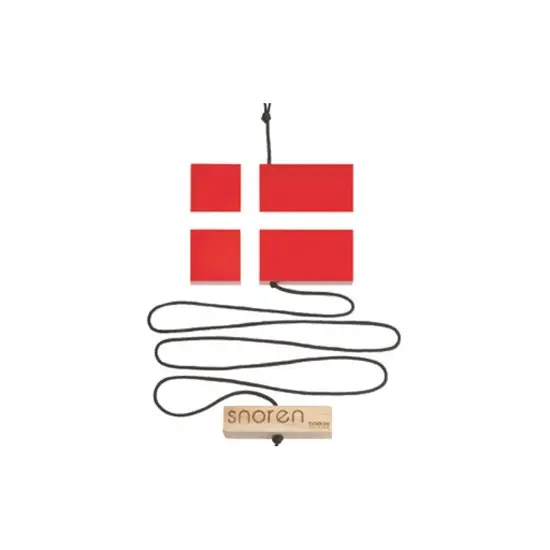 Nordic By Hand - Snoren med flag og velkommen klods - sort snor