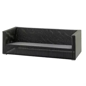 Cane-line - Chester 3 pers. lounge sofa - Graphite farve 