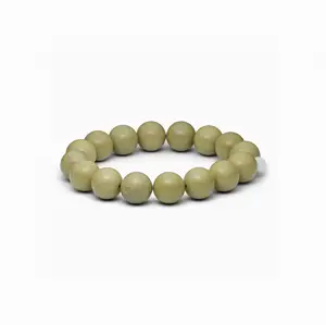Soï - Chunky Grøn Alashan - Agat Krystal armbånd - Grounding - 12 mm