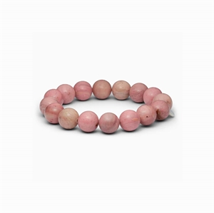 Soï - Chunky Rhodonit Alashan - Rosa Krystal armbånd - Balance - 12 mm