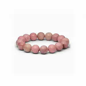 Soï - Chunky Rhodonit Alashan - Rosa Krystal armbånd - Balance - 12 mm