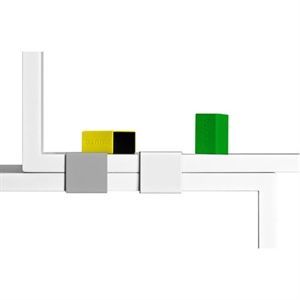 Image of Muuto - clips til Mini Stacked reol (5-pak) - gul