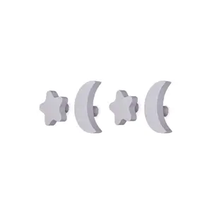 Nofred - Stars and Moons Hooks - Børneknager - Lilla