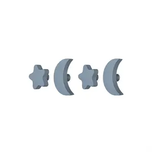 Nofred - Stars and Moons Hooks - Børneknager - Blå