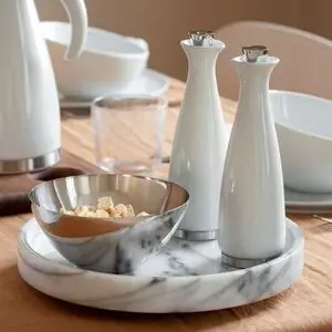 Steel Function - OLIE/EDIKESÆT HVIDT PORCELÆN 2-DELE