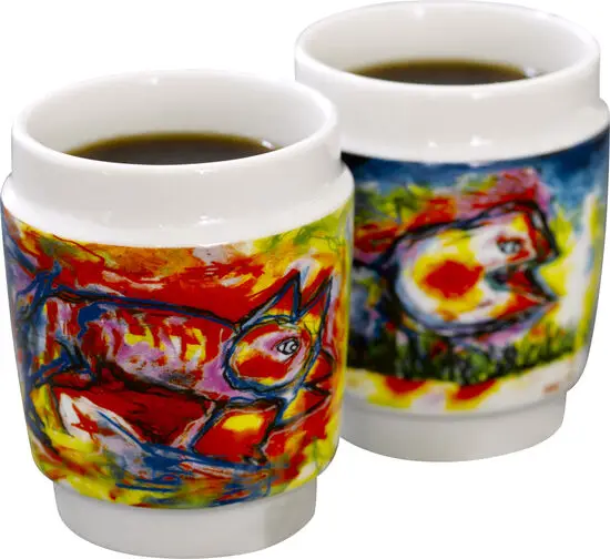 Steel Function - KUNSTKOPPER HAPPY DOG PORCELÆN