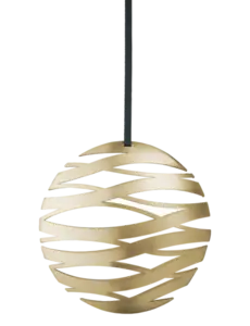 Stelton - Tangle ornament, kugle brushed brass