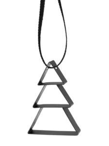 Stelton - Figura ornament, juletræ soft black