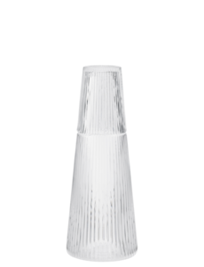 Stelton - Pilastro karaffel med glas 1 l. clear