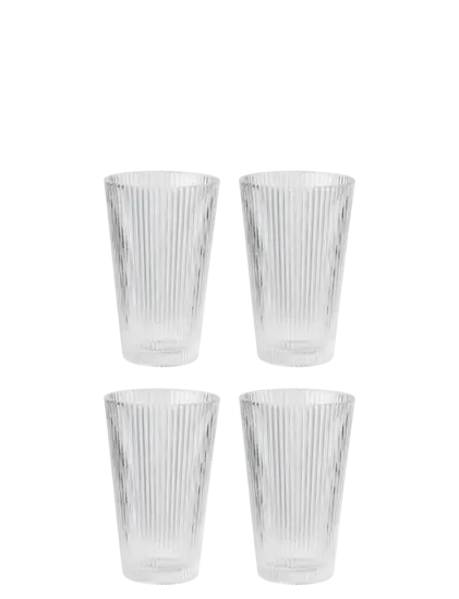 Stelton - Pilastro drikkeglas 0.35 l. 4 Stk clear