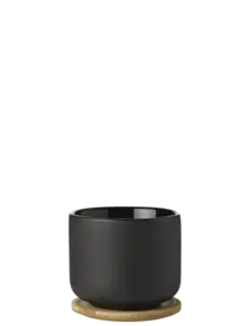 Stelton - Theo kop med coaster 0.2 l. black