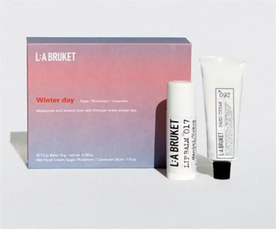 L:A Bruket - Gaveæske - Winter Day - Sage / Rosemary / Lavender