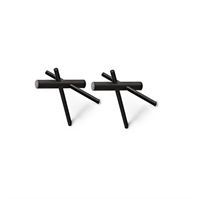 Normann Copenhagen Sticks knage - sort (2 stk. i en æske)
