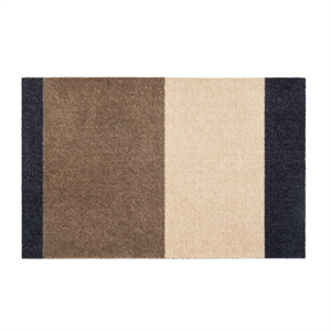 Tica Copenhagen - Smudsmåtte - Stripes - Blue/Sand/Ivory - 40x60 cm