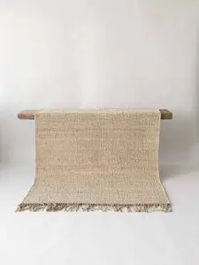 Tell Me More - Hemp rug 140x200 - bleached