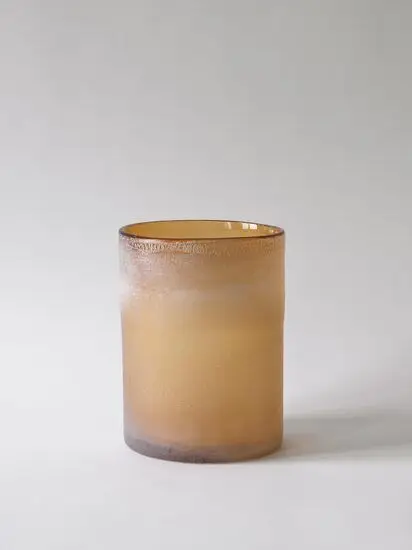 Tell Me More - Frost candleholder L - amber