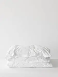 Tell Me More - Duvet cover org cotton 140x200 - bleached white