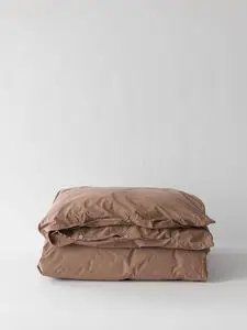 Tell Me More - Duvet cover org cotton 140x200 - tan