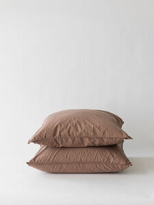 Tell Me More - Pillowcase org cotton 50x60 2p - tan
