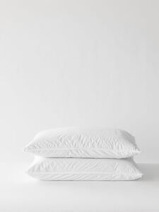 Tell Me More - Pillowcase org cotton 50x70 2p - bleached white