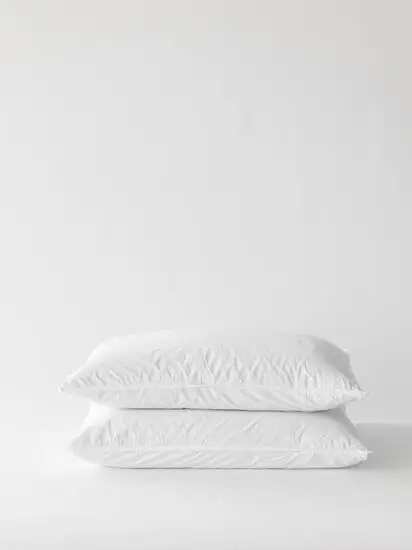 Tell Me More - Pillowcase org cotton 50x70 2p - bleached white
