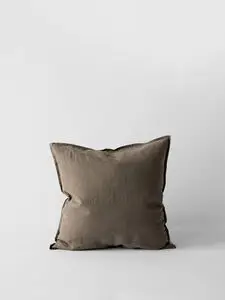 Tell Me More - Cushion cover linen 50x50 - taupe