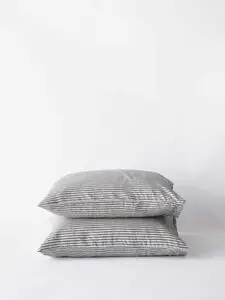Tell Me More - Pillowcase linen 50x60 2p - grey/white