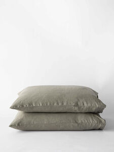 Tell Me More - Pillowcase linen 50x70 2p - olive