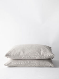 Tell Me More - Pillowcase linen 50x70 2p - warm grey
