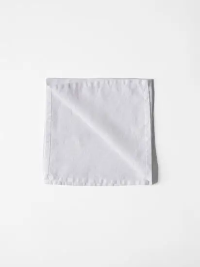 Tell Me More - Napkin linen - bleached white