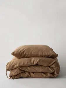 Tell Me More - Duvet cover linen 140x200 - hazelnut