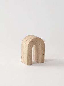 Tell Me More - Travertine bookend