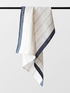 Tell Me More - Maya kitchen towel - natural stripe