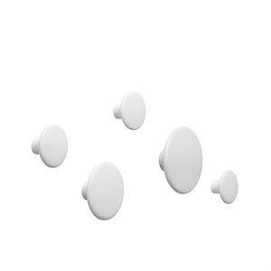 Image of Muuto - The Dots - sæt med 5 knager - Hvid