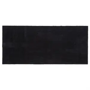 Tica Copenhagen - Smudsmåtte - Ensfarvet - Sort - 67x150 cm
