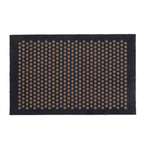 Tica Copenhagen - Smudsmåtte - Dots - Blå/Grå - 40x60 cm