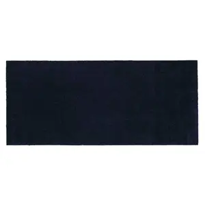 Tica Copenhagen - Smudsmåtte - Ensfarvet - Mørkeblå - 67x150 cm