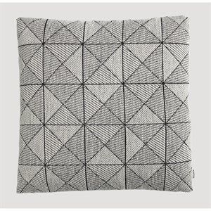 Image of Muuto pude - Tile pude i sort/hvid 50x50