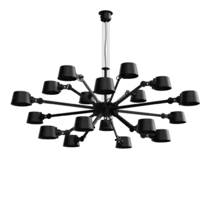 Tonone - BOLT CHANDELIER 18 ARMS - smokey black