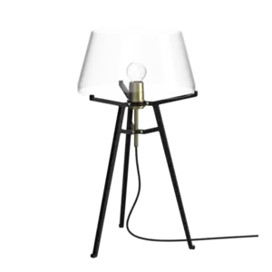 Tonone - ELLA BLACK WITH TRANSPARENT GLASS - black - transparent glass