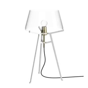 Tonone - ELLA WHITE WITH TRANSPARENT GLASS - white - transparent glass