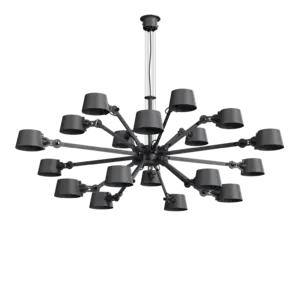 Tonone - BOLT CHANDELIER 18 ARMS - midnight grey