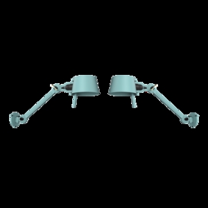 Tonone - BOLT BED SIDEFIT INSTALL SET - ice blue